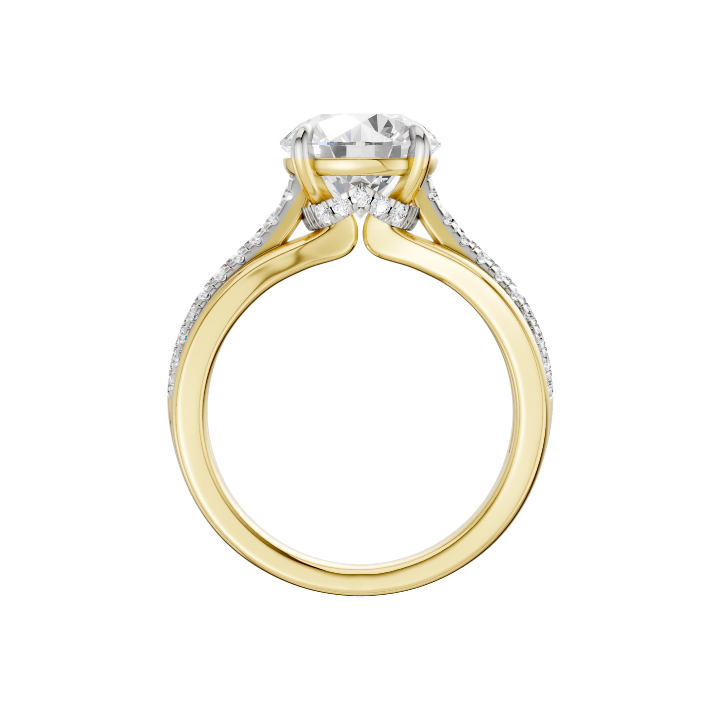 3.33ct Round Certified Lab Diamond Ring