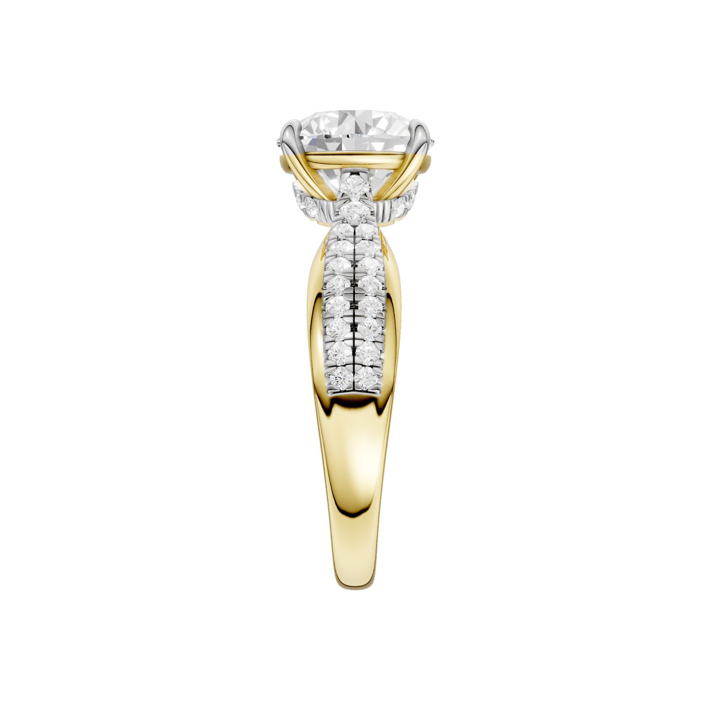 3.33ct Round Certified Lab Diamond Ring