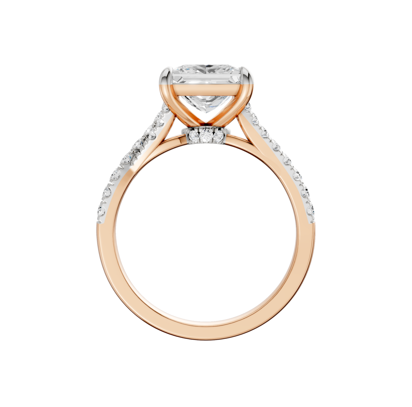 3.33ct Princess Certified Lab Diamond Ring
