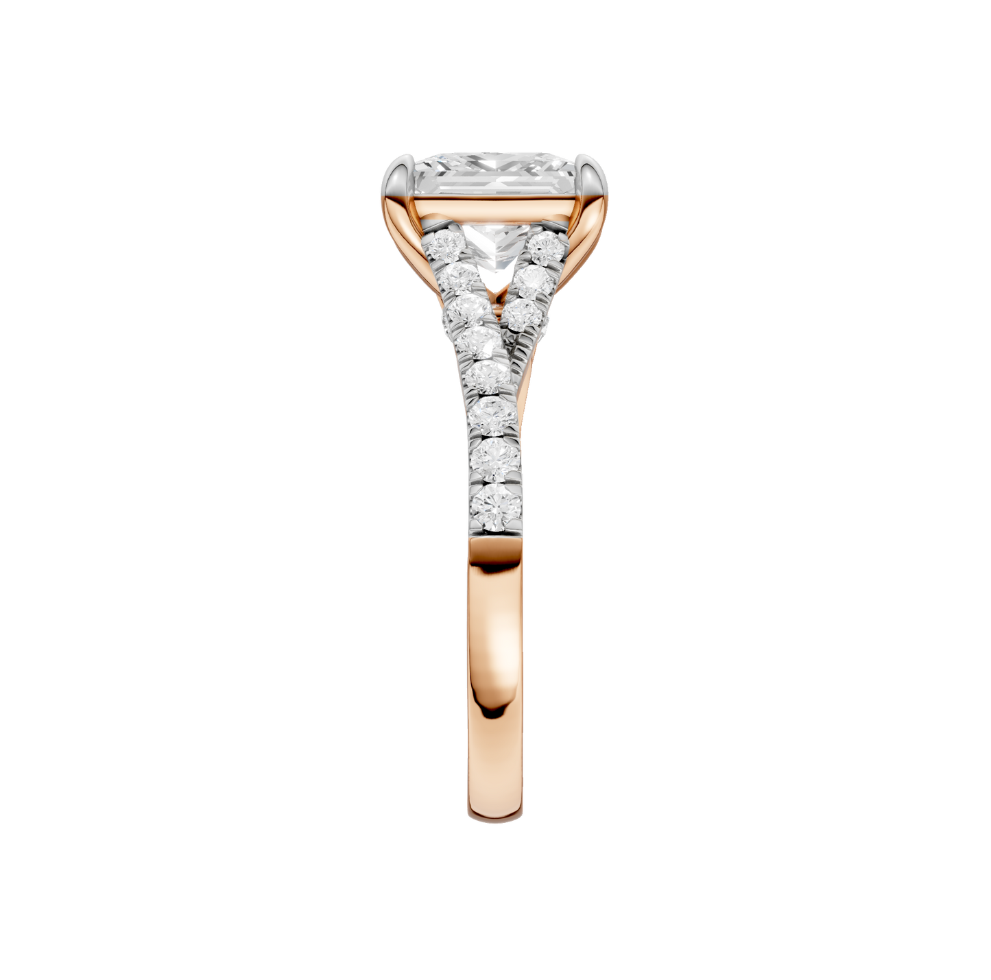 3.33ct Princess Certified Lab Diamond Ring
