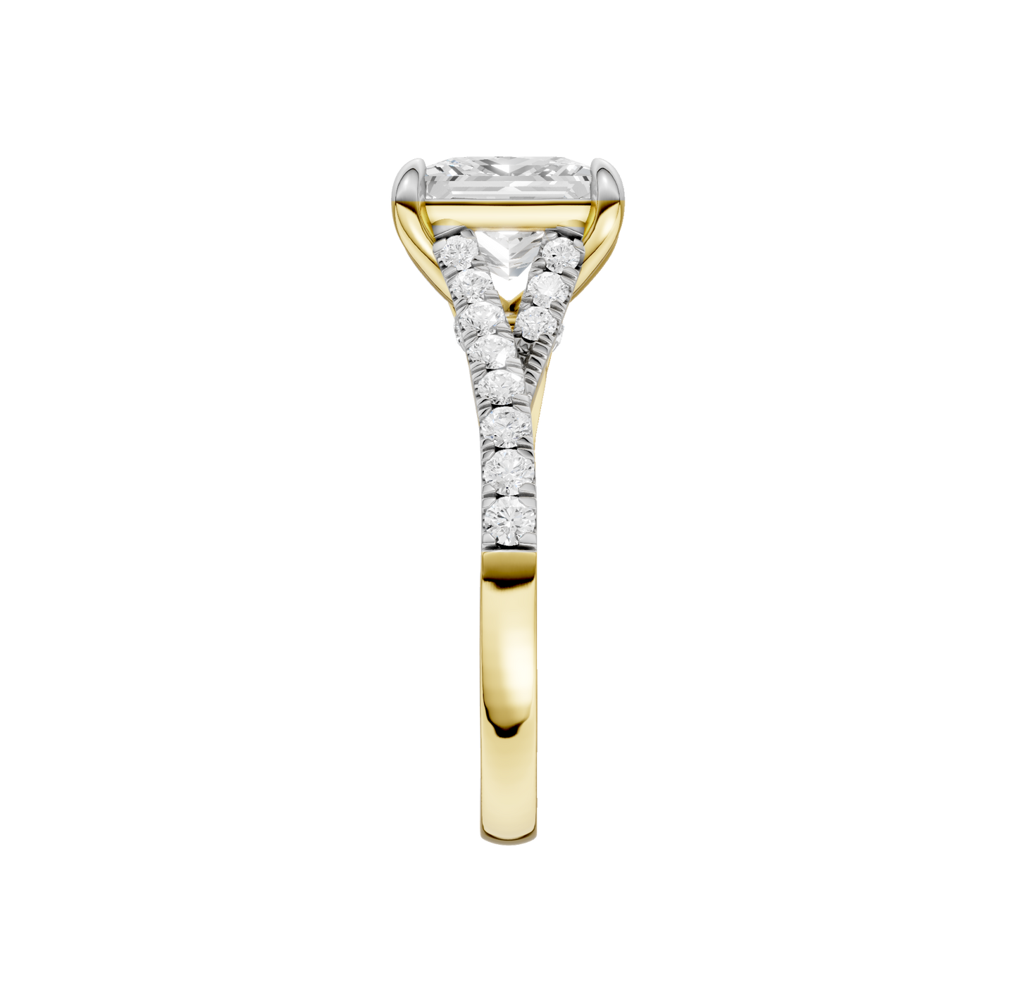 3.33ct Princess Certified Lab Diamond Ring
