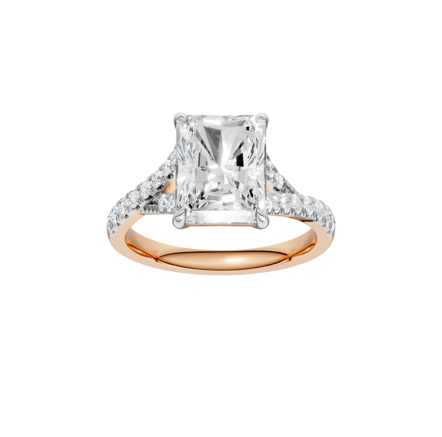 3.33ct Radiant Certified Lab Diamond Ring