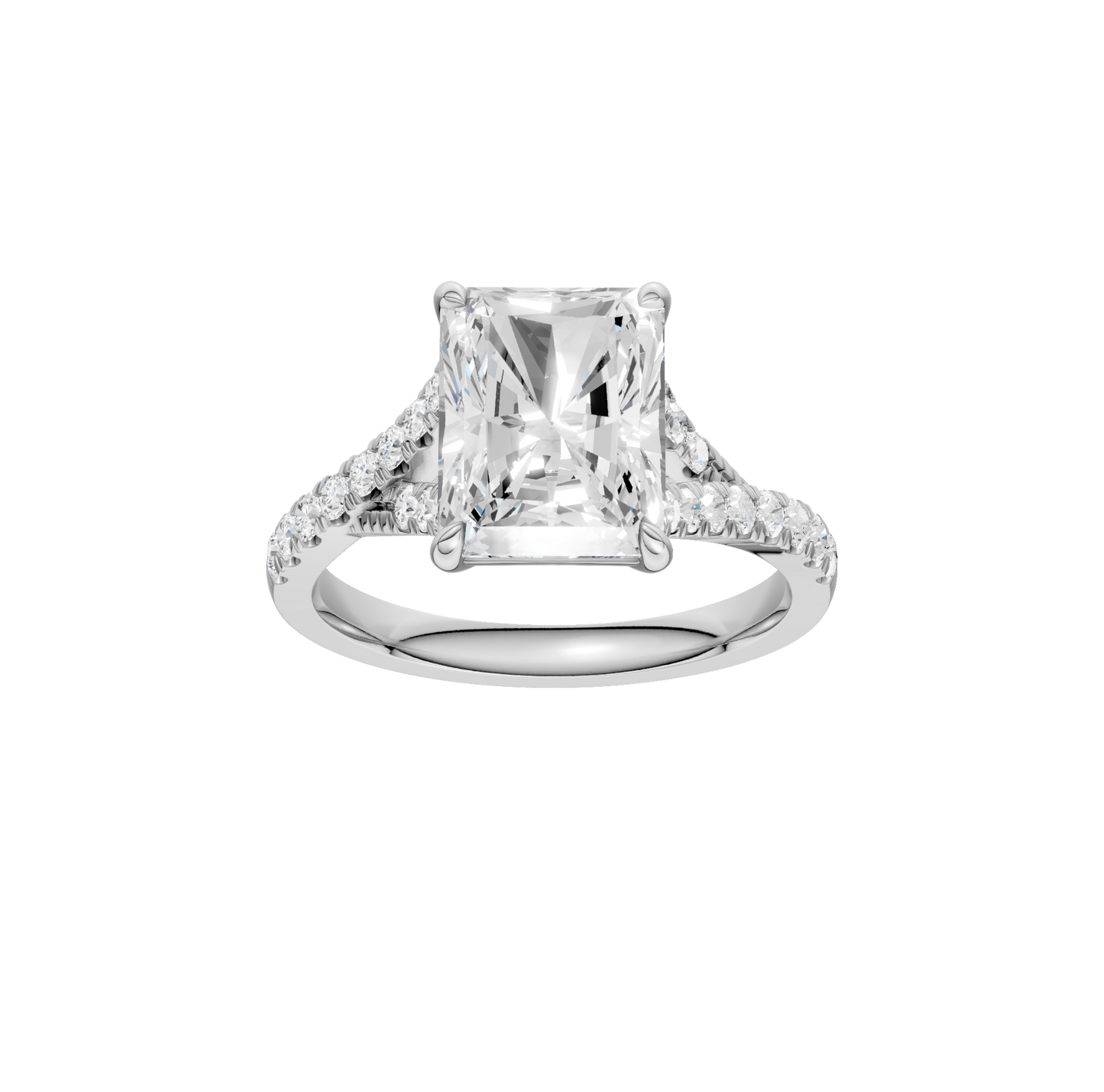 3.33ct Radiant Certified Lab Diamond Ring