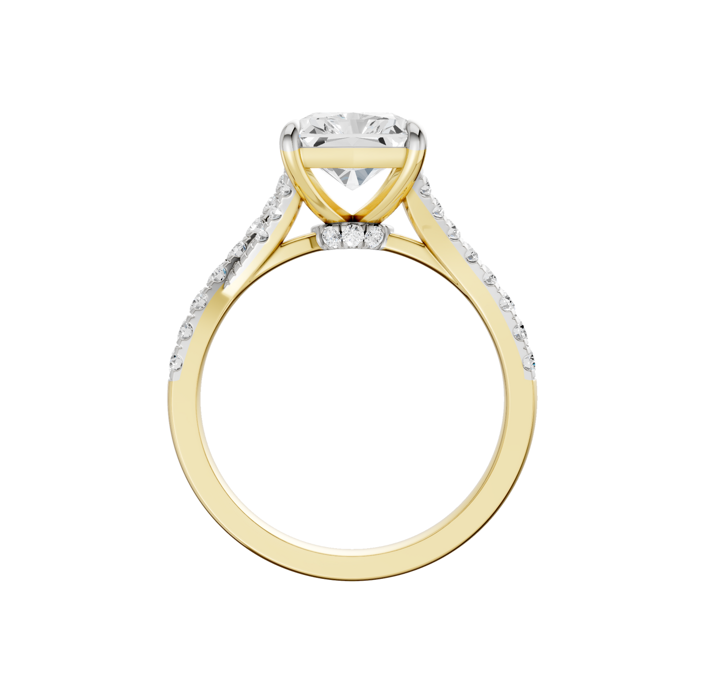 3.33ct Radiant Certified Lab Diamond Ring