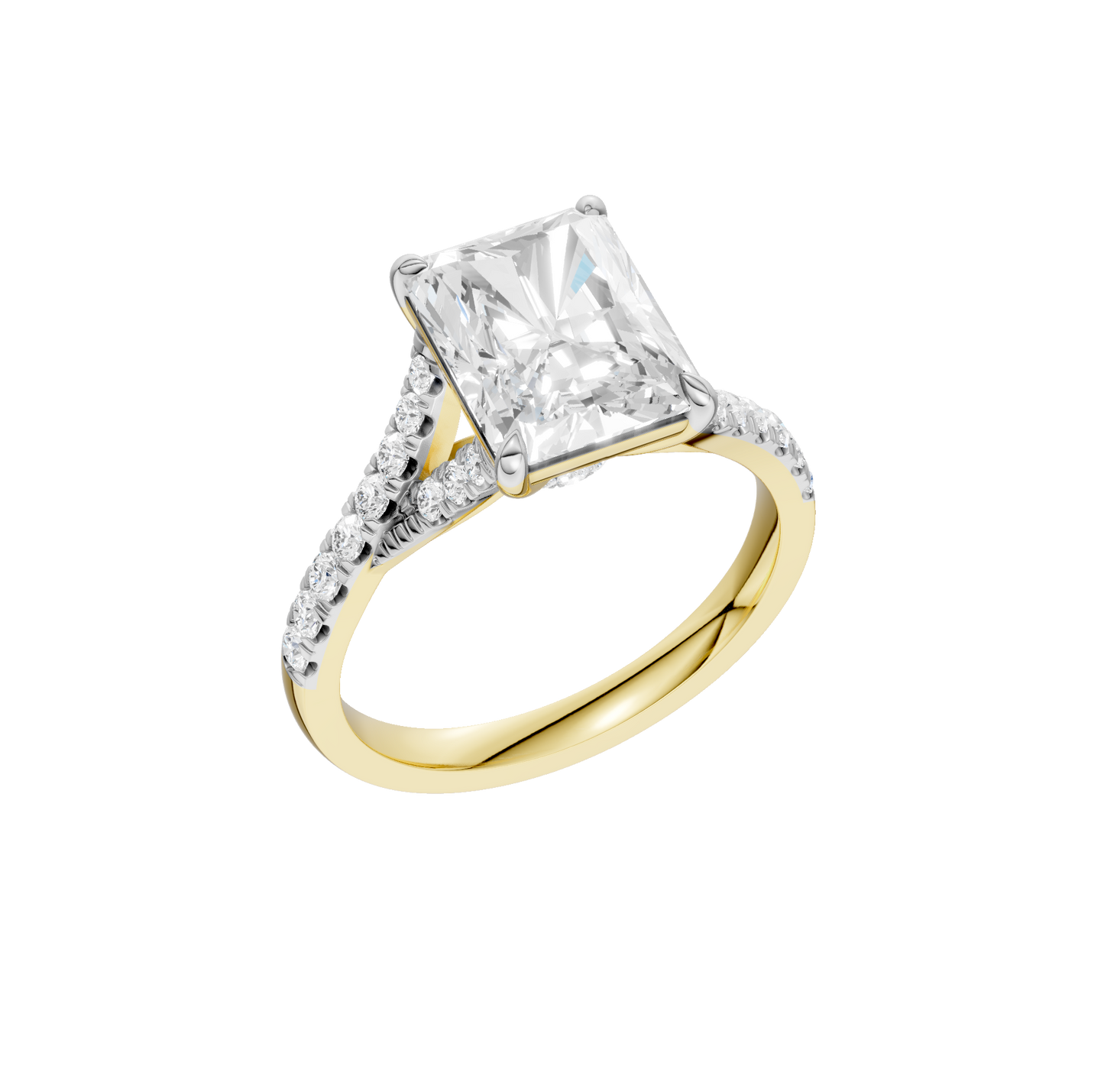 3.33ct Radiant Certified Lab Diamond Ring