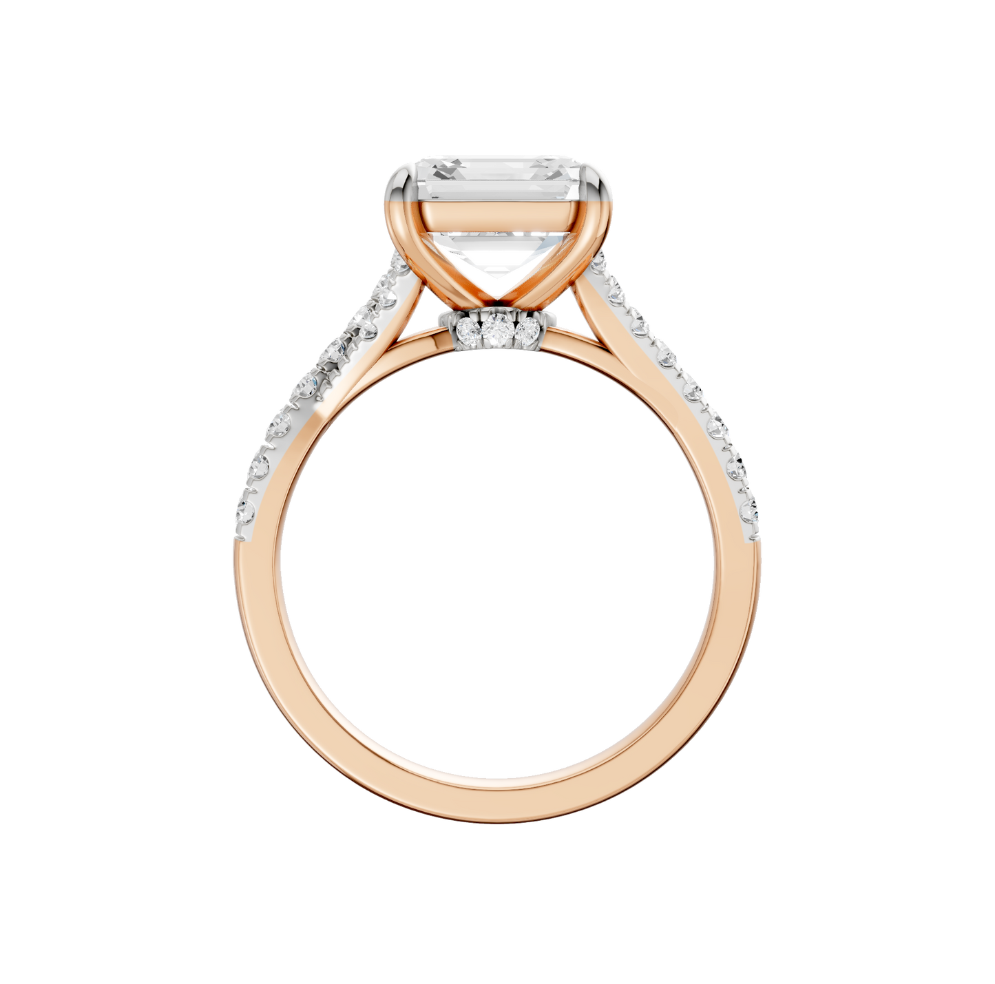 3.33ct Asscher Certified Lab Diamond Ring