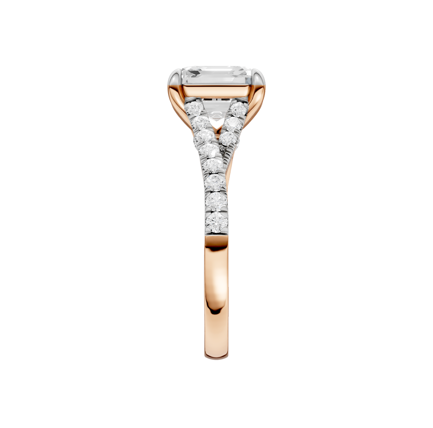 3.33ct Asscher Certified Lab Diamond Ring