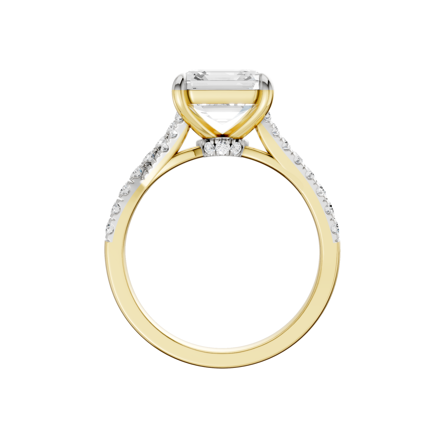 3.33ct Asscher Certified Lab Diamond Ring