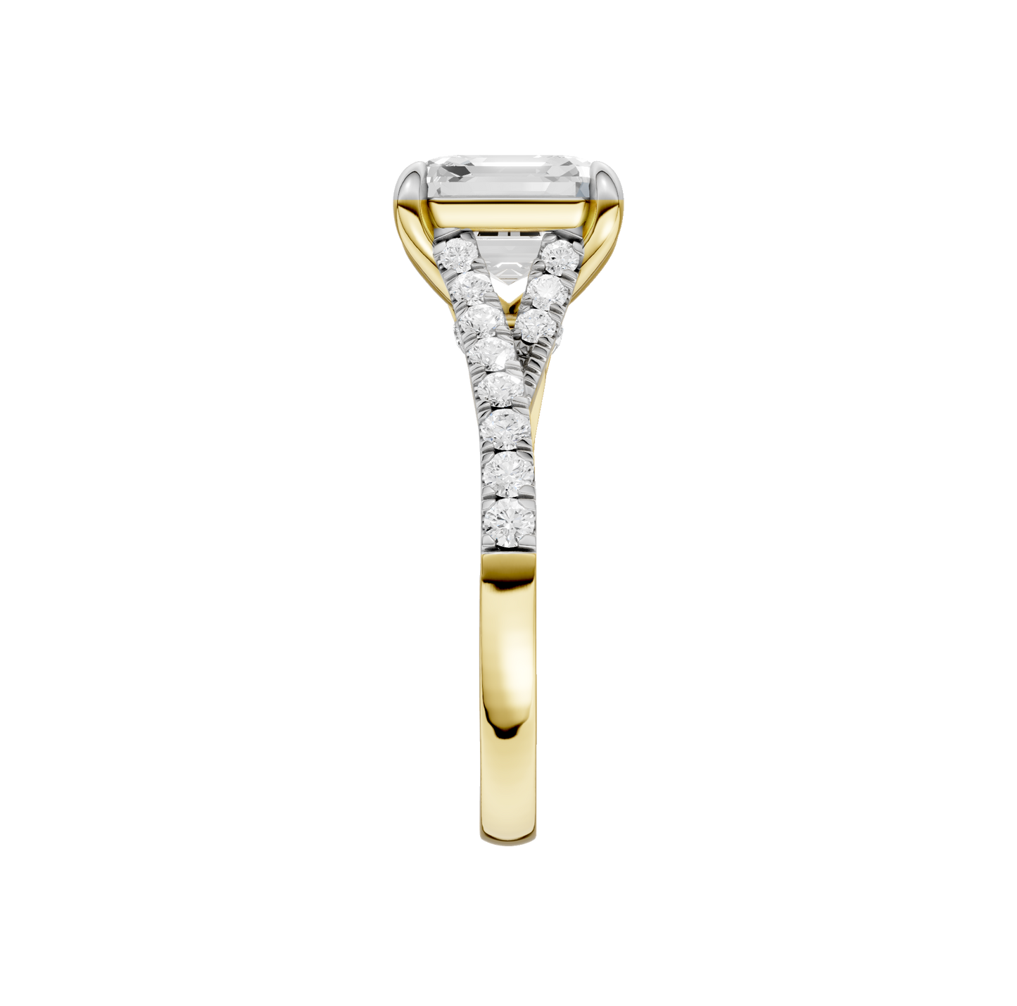3.33ct Asscher Certified Lab Diamond Ring