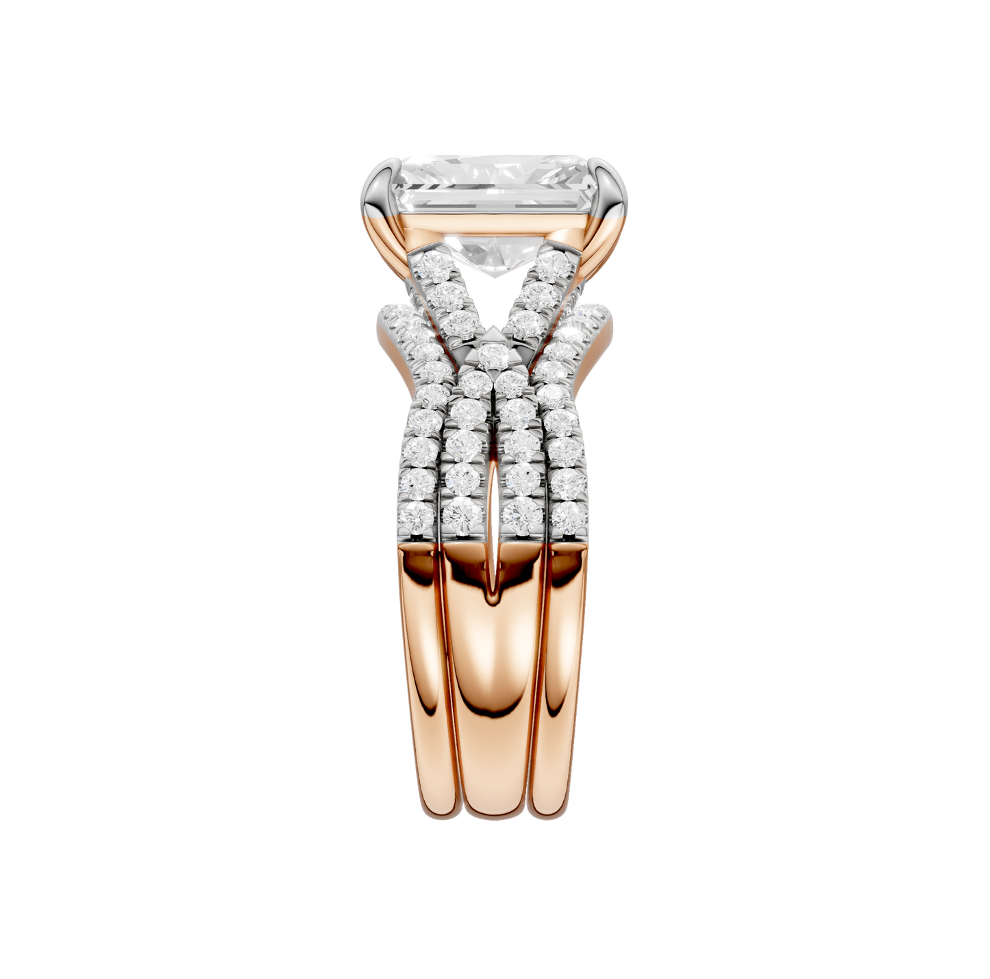 3.62ct Radiant Certified Lab Diamond Ring