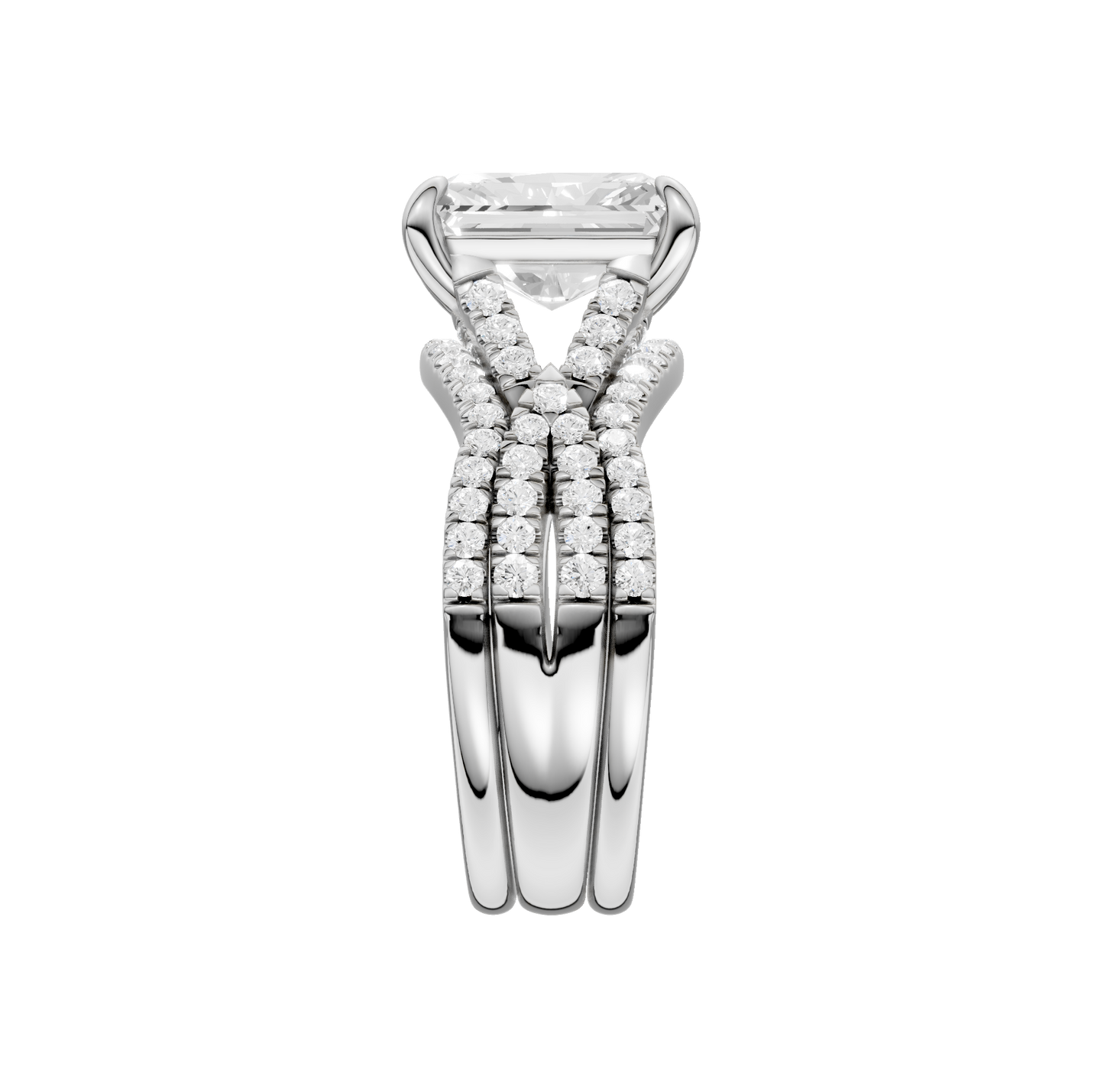 3.62ct Radiant Certified Lab Diamond Ring