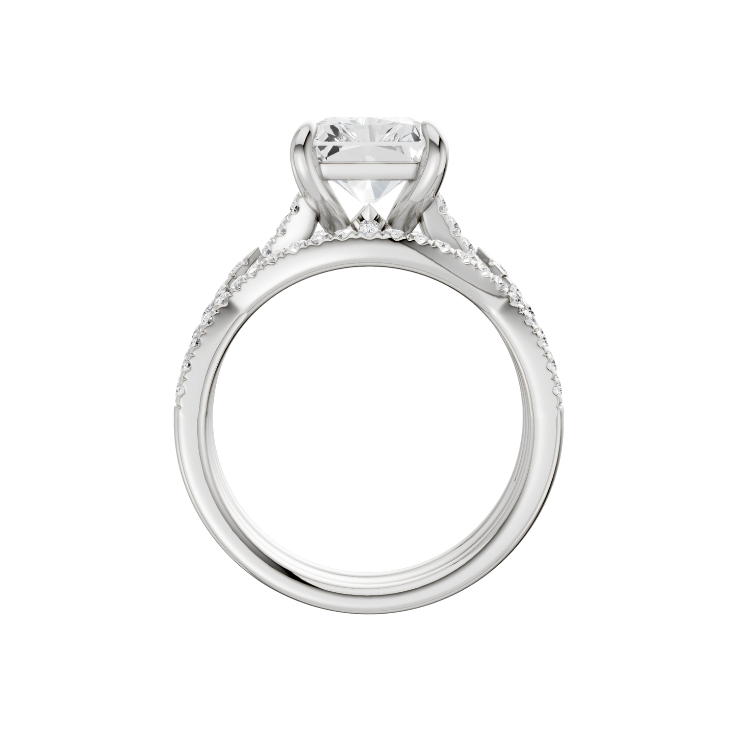 3.62ct Radiant Certified Lab Diamond Ring