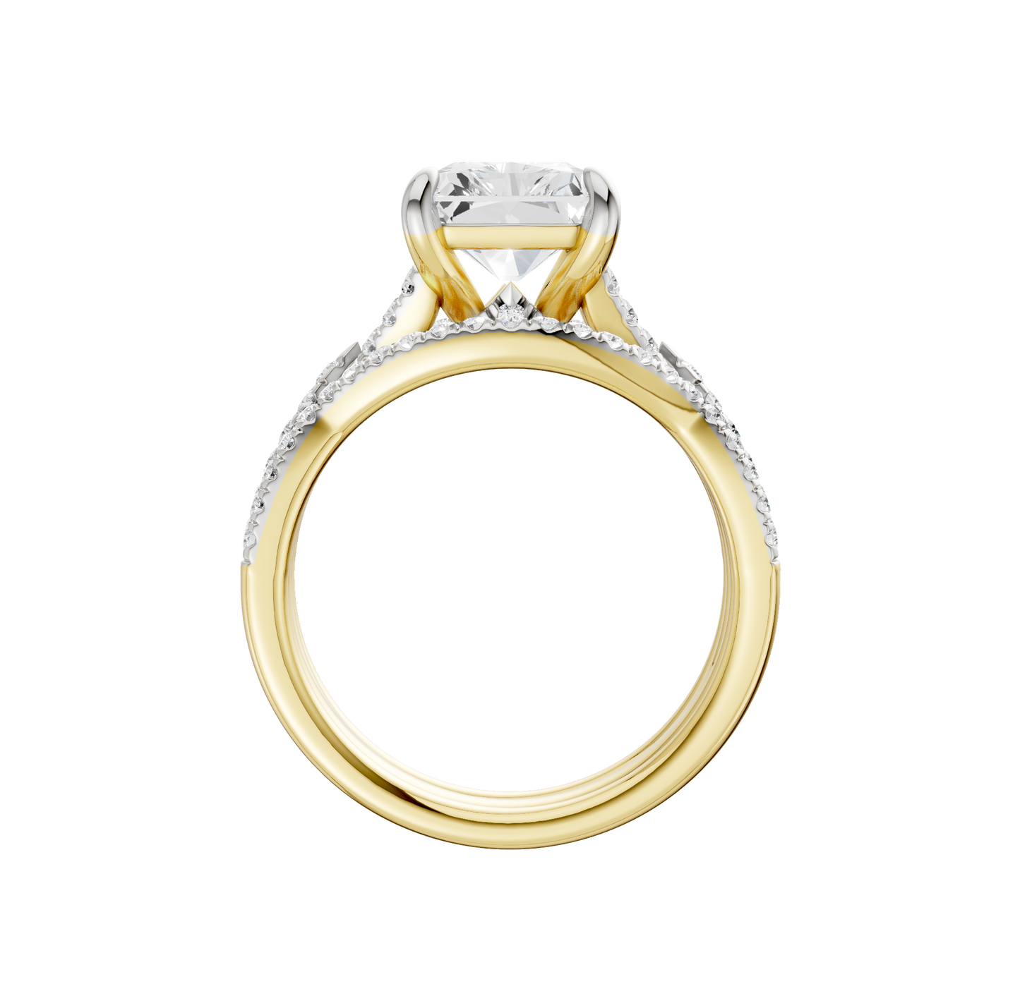3.62ct Radiant Certified Lab Diamond Ring