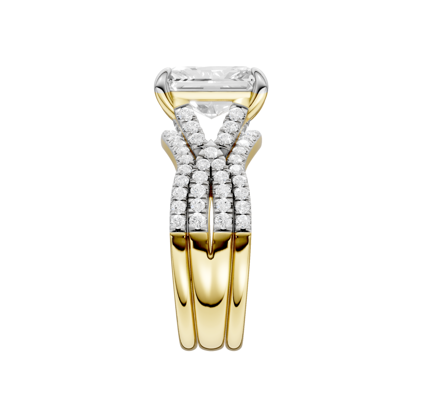 3.62ct Radiant Certified Lab Diamond Ring