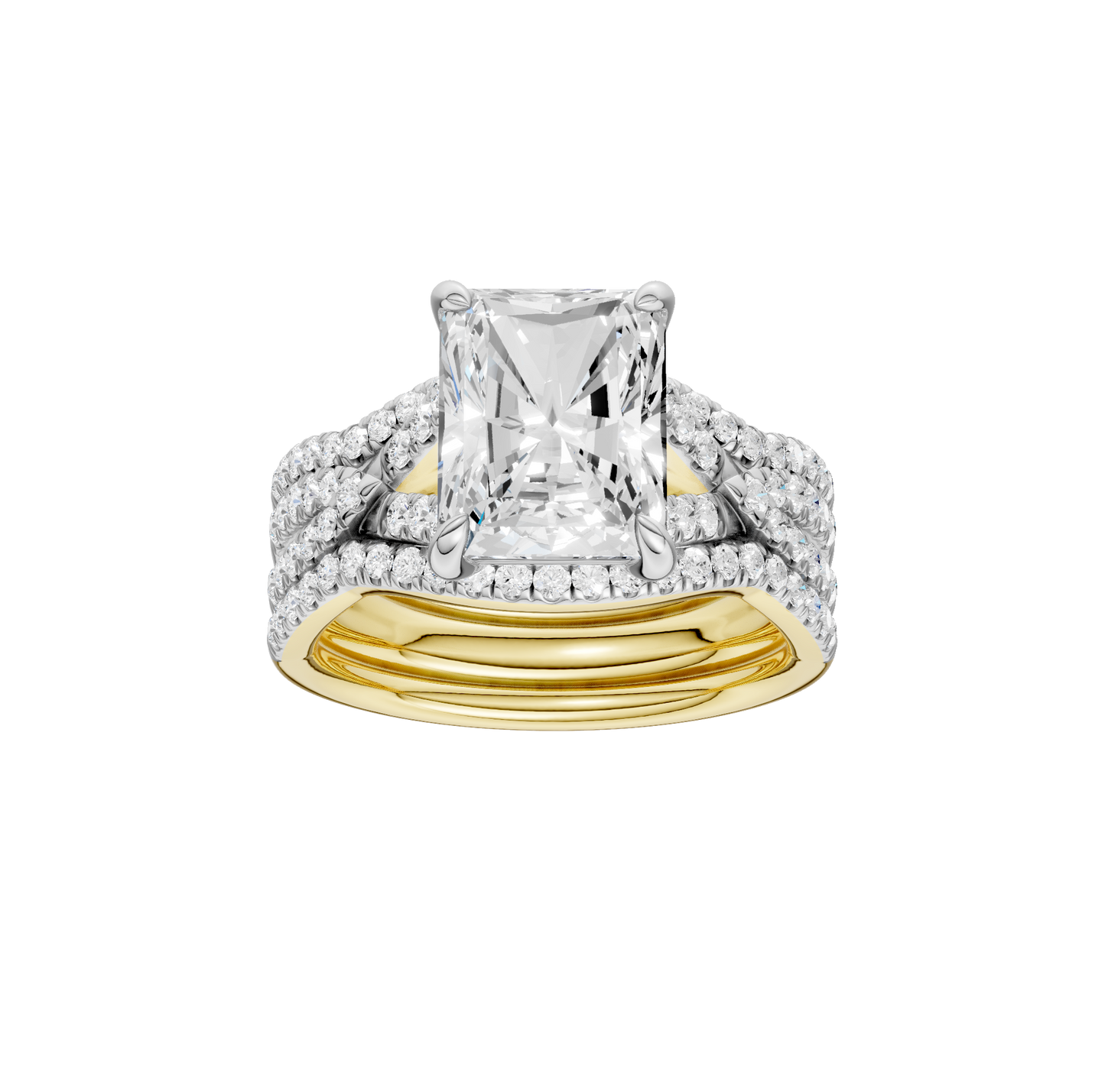 3.62ct Radiant Certified Lab Diamond Ring