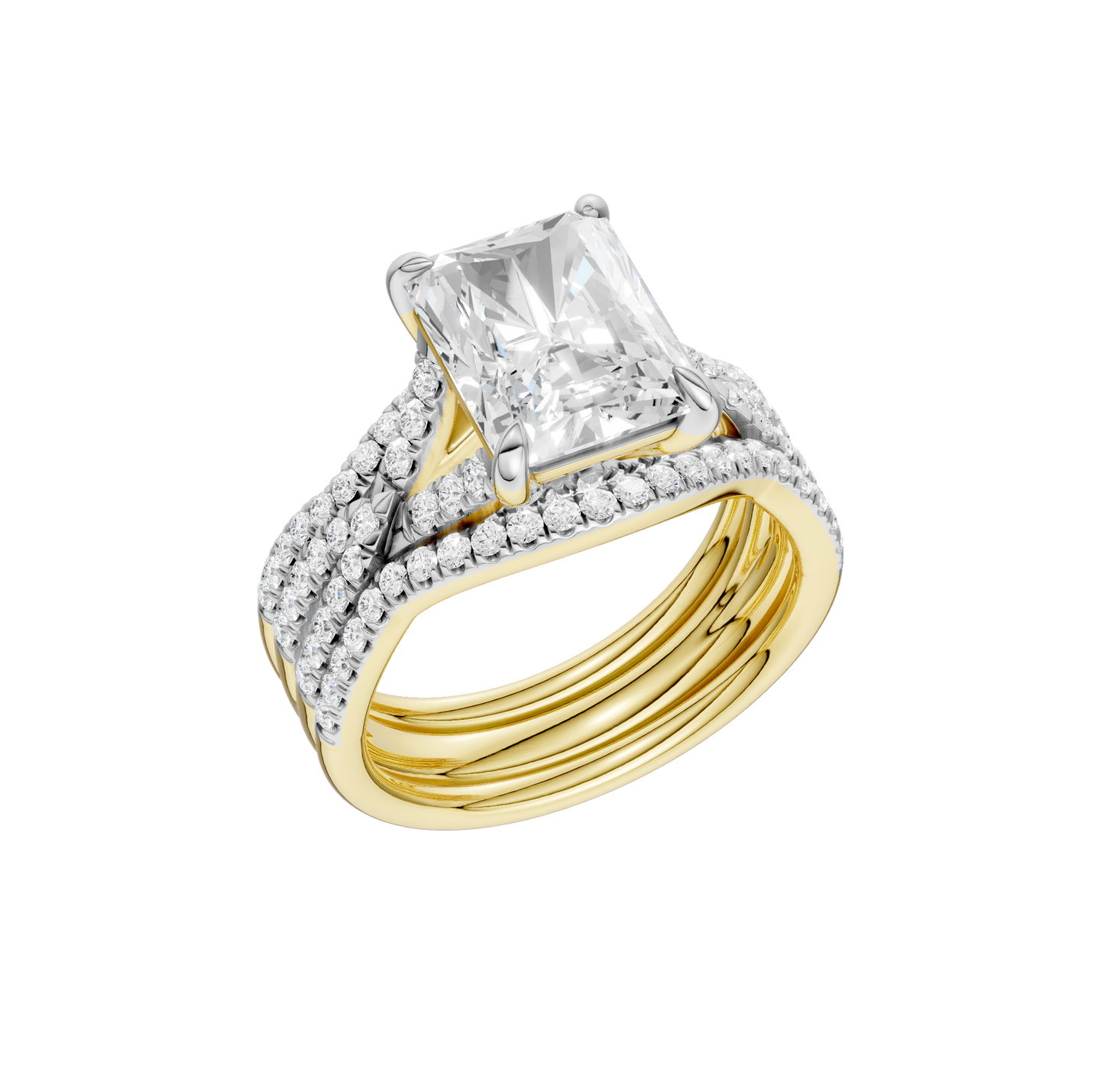 3.62ct Radiant Certified Lab Diamond Ring