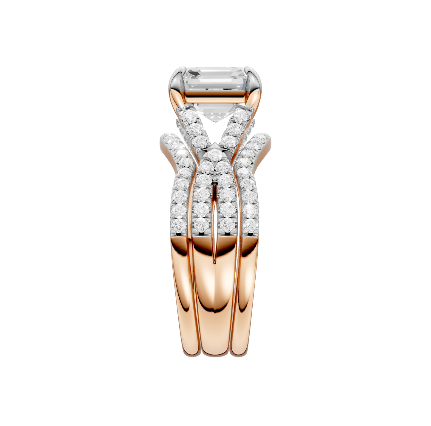 3.62ct Asscher Certified Lab Diamond Ring