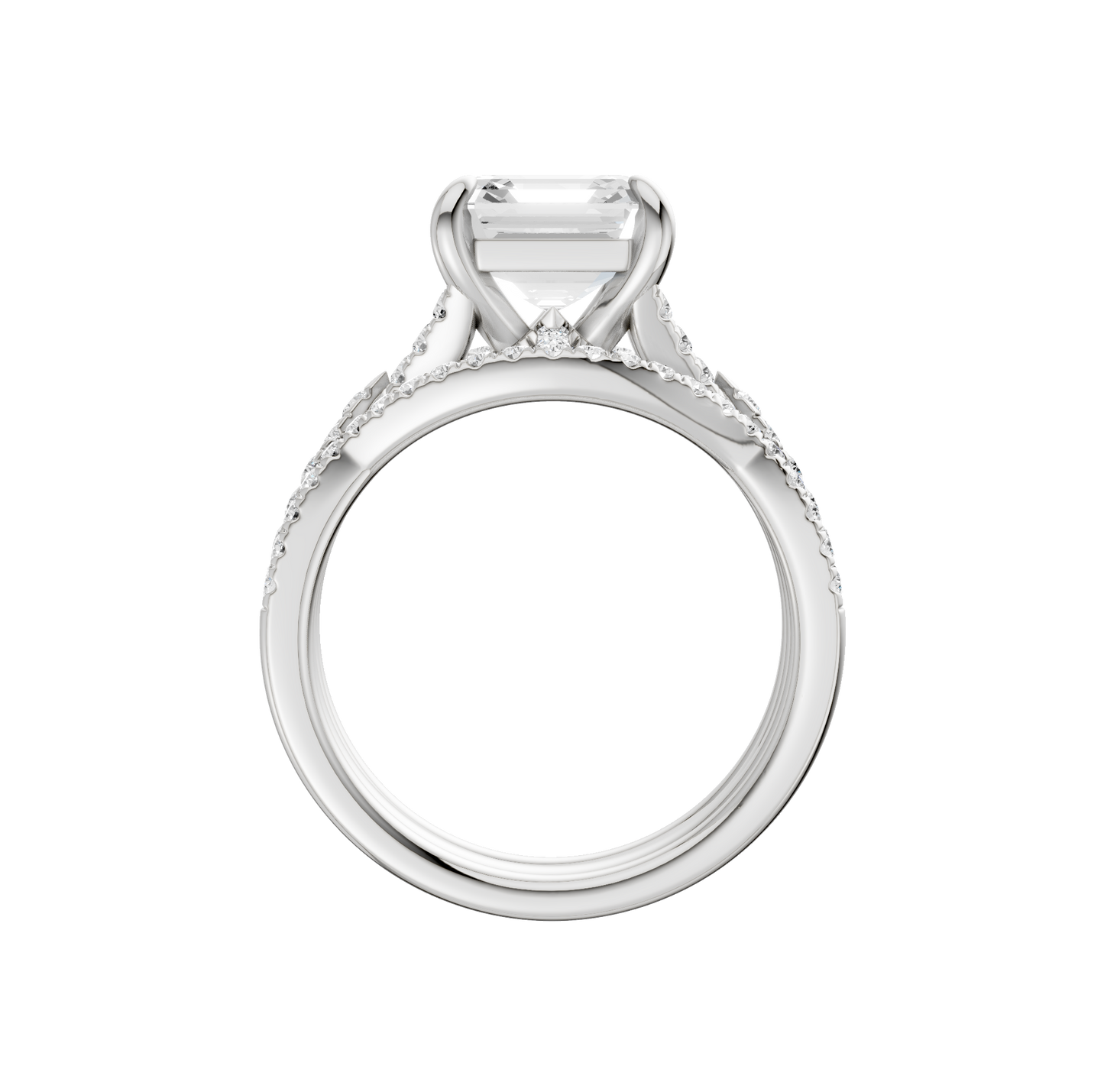 3.62ct Asscher Certified Lab Diamond Ring