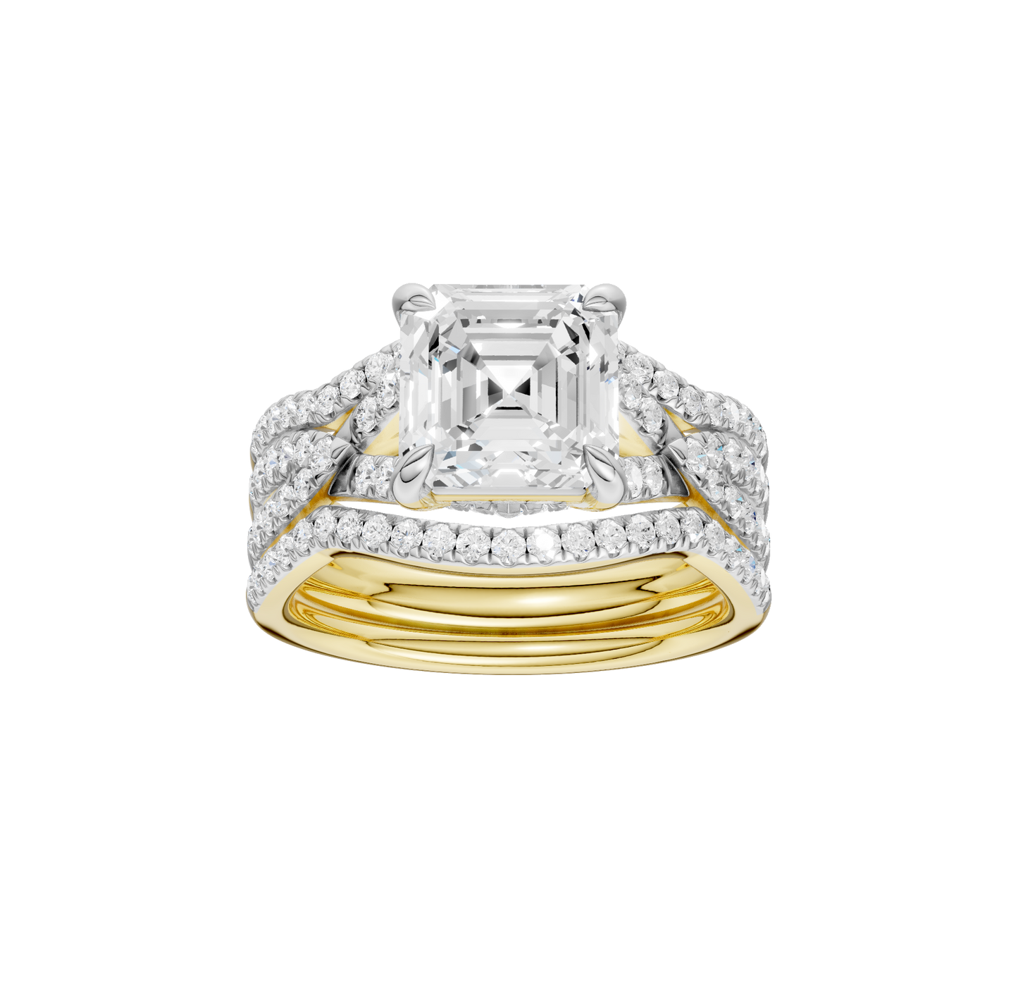 3.62ct Asscher Certified Lab Diamond Ring