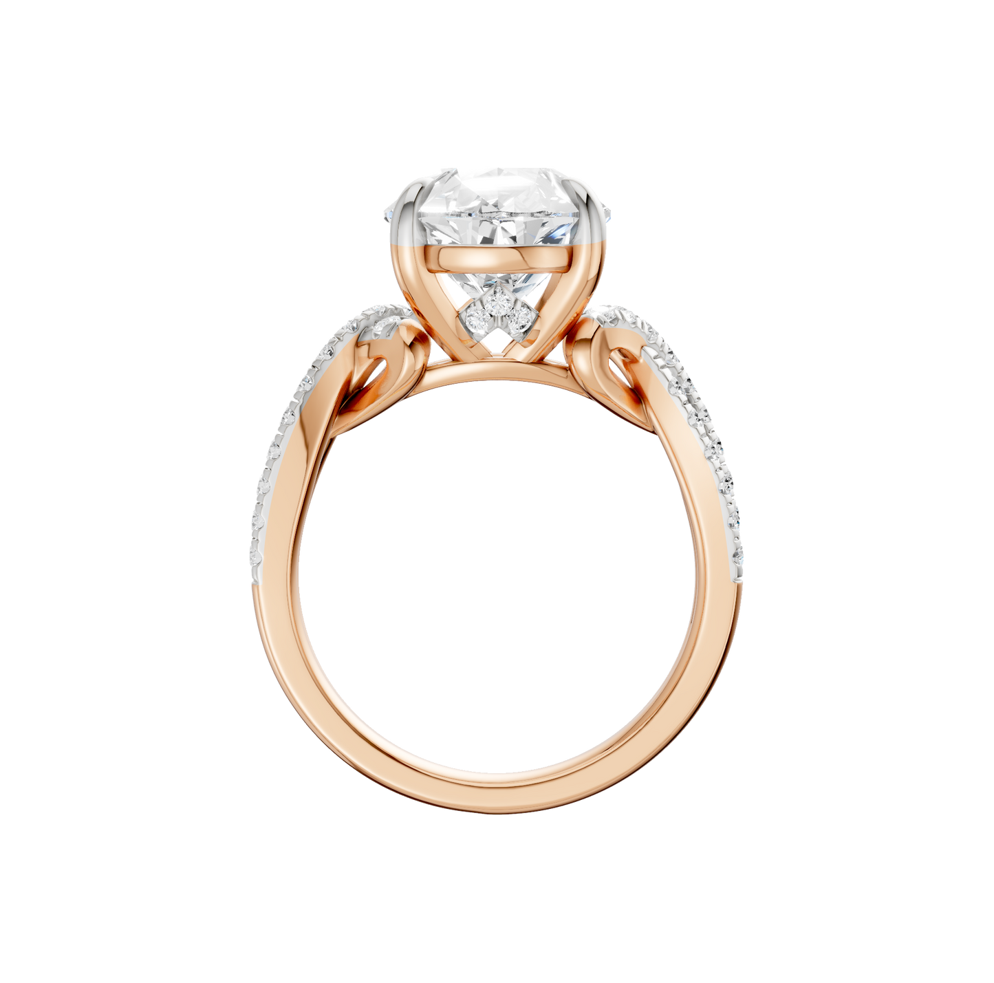 4.33ct Pear Certified Lab Diamond Ring