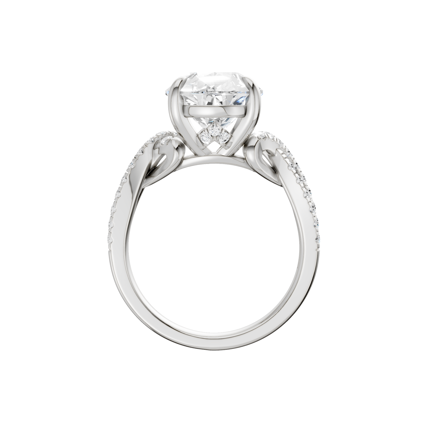 4.33ct Pear Certified Lab Diamond Ring