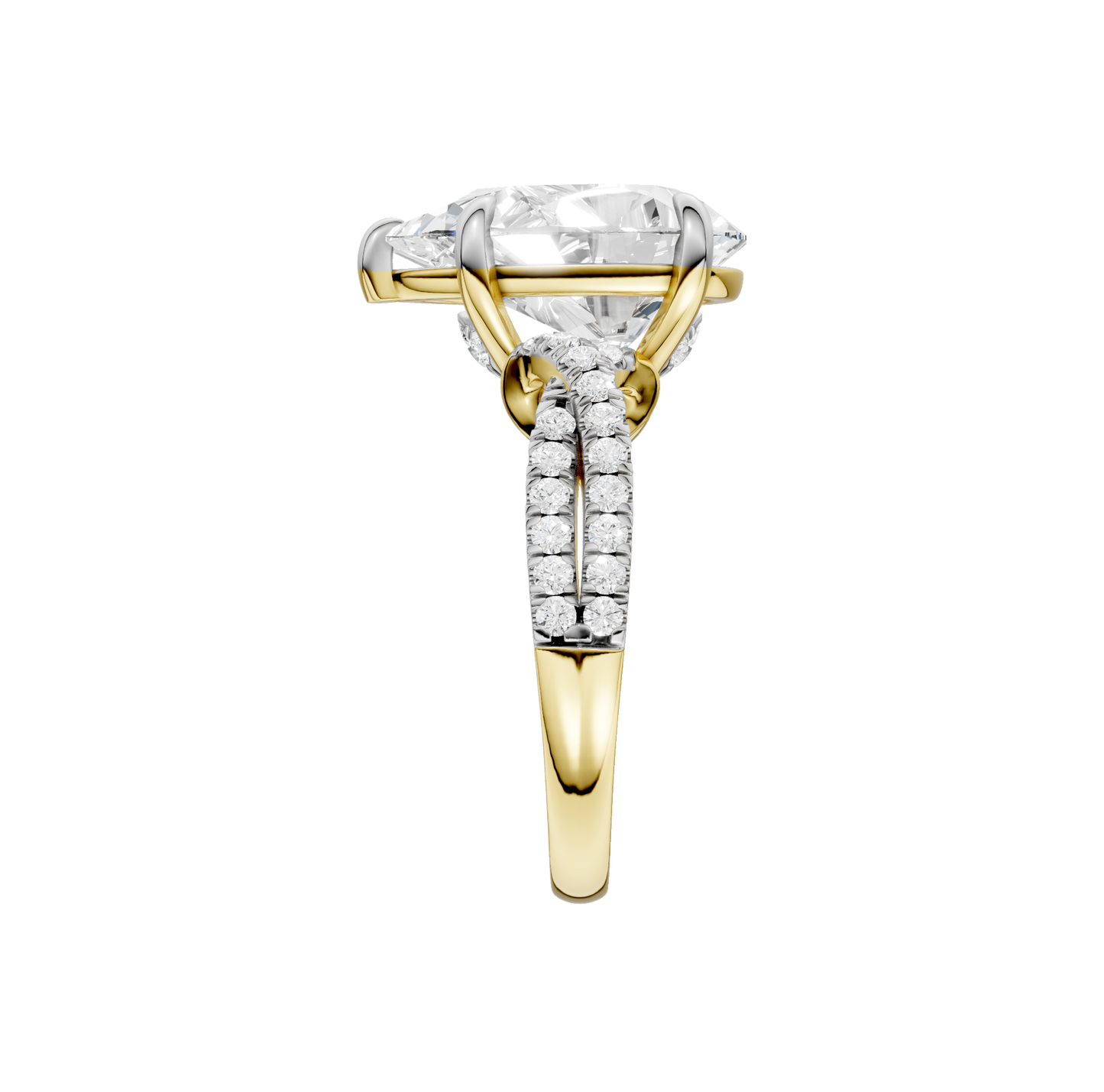4.33ct Pear Certified Lab Diamond Ring