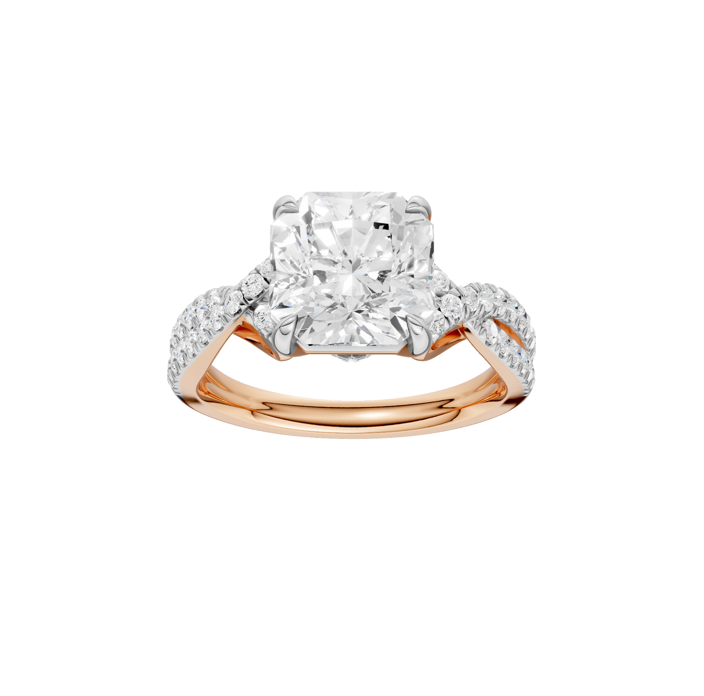 4.33ct Asscher Certified Lab Diamond Ring