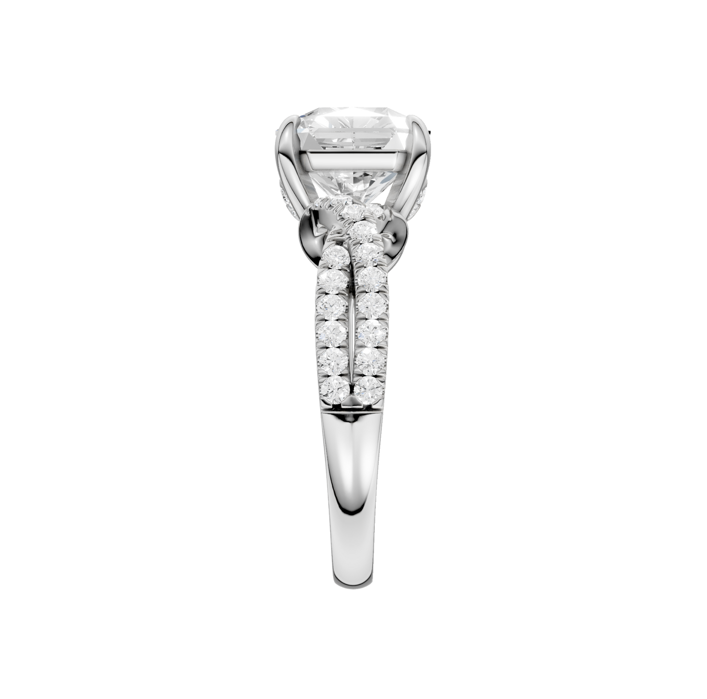 4.33ct Asscher Certified Lab Diamond Ring