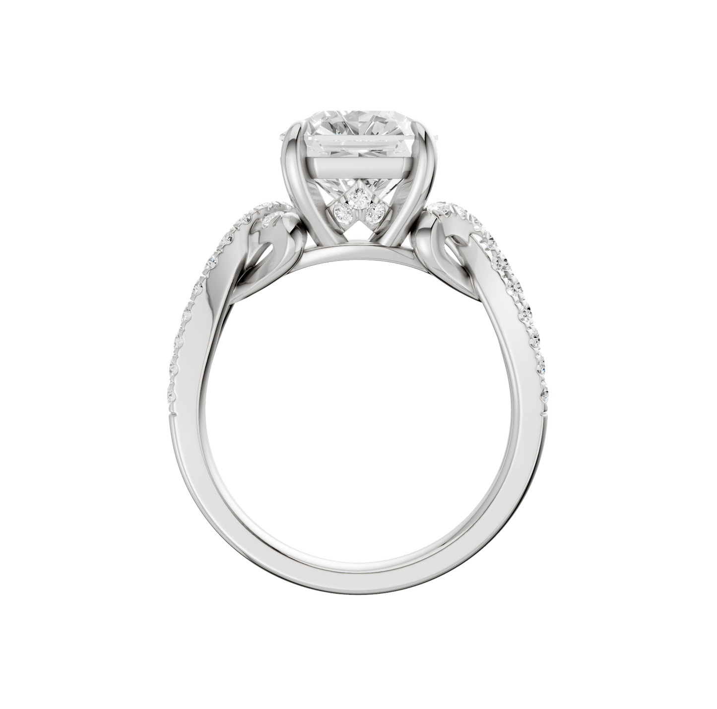 4.33ct Asscher Certified Lab Diamond Ring