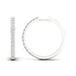 Lab Diamond Hoop Earrings 1 ctw
