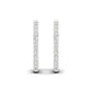 Lab Diamond Hoop Earrings 1 ctw