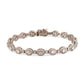 Certified 4.88 CTW Oval & Round Cut VS Lab Grown 7" Tennis Bracelets 14KT Gold
