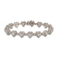 Certified 5.93 CTW Heart Center Cut w/ Round VS Lab Grown 7" Tennis Bracelets 14KT Gold