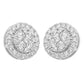 Certified 1 CTW Round Cut VS Lab Grown Stud Earrings 10KT Gold