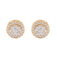 Certified 2 CTW Round Cut VS Lab Grown Stud Earrings 10KT Gold
