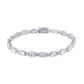 Certified 10.75 CTW Oval & Round Cut VS Lab Grown 7" Bracelets 14KT Gold