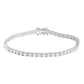 Certified 6 CTW Round VS Lab Grown 7" Tennis Bracelets 14KT Gold