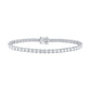 Certified 7 CTW Round VS Lab Grown 7" Tennis Bracelets 14KT Gold