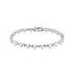 Certified 8 CTW Heart & Round Cut VS Lab Grown 7" Fancy Bracelets 14KT Gold