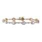 Certified 4.82 CTW Oval Cut w/ Round and Baguette VS Lab Grown 7" Fancy Bracelets 14KT Gold
