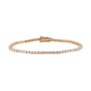 Certified 3 CTW Round VS Lab Grown 7" Tennis Bracelets 14KT Gold