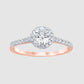 0.88ct Portuguese Cut Round Certified Lab Diamond Ring