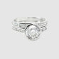 2.50ct Portuguese Cut Round Certified Lab Diamond Ring