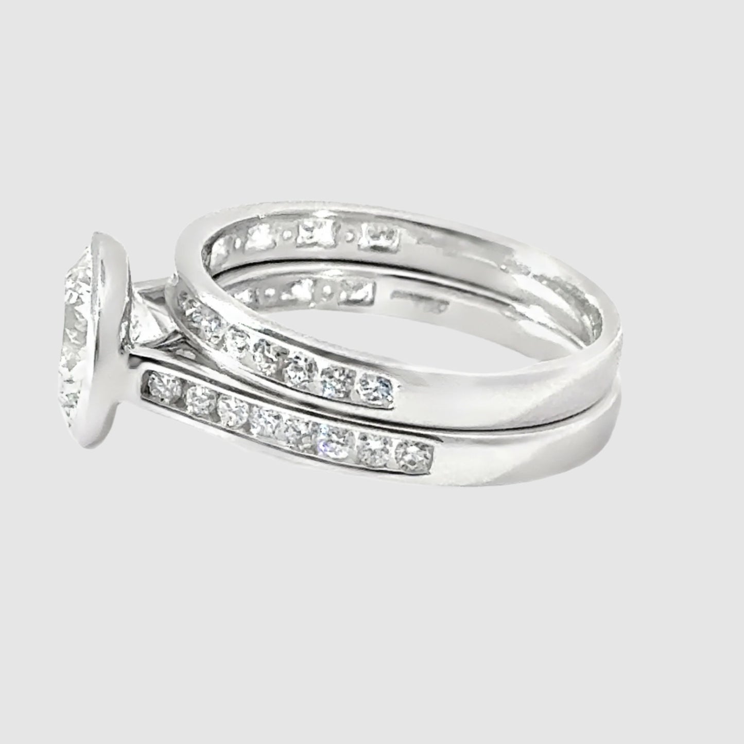 2.50ct Portuguese Cut Round Certified Lab Diamond Ring