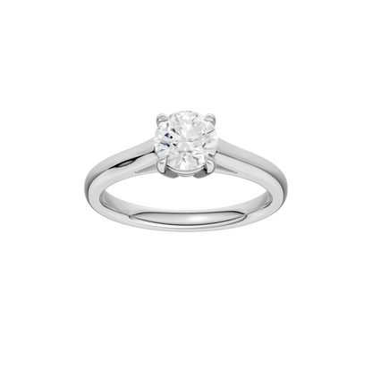 1.00ct Round Certified Solitaire Lab Diamond Ring