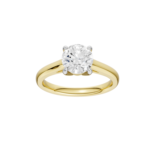 1.50ct Round Certified Solitaire Lab Diamond Ring