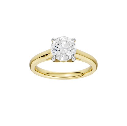 1.50ct Round Certified Solitaire Lab Diamond Ring