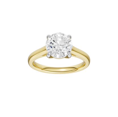 2.00ct Round Certified Solitaire Lab Diamond Ring