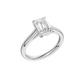 1.00ct Radiant Certified Solitaire Lab Diamond Ring