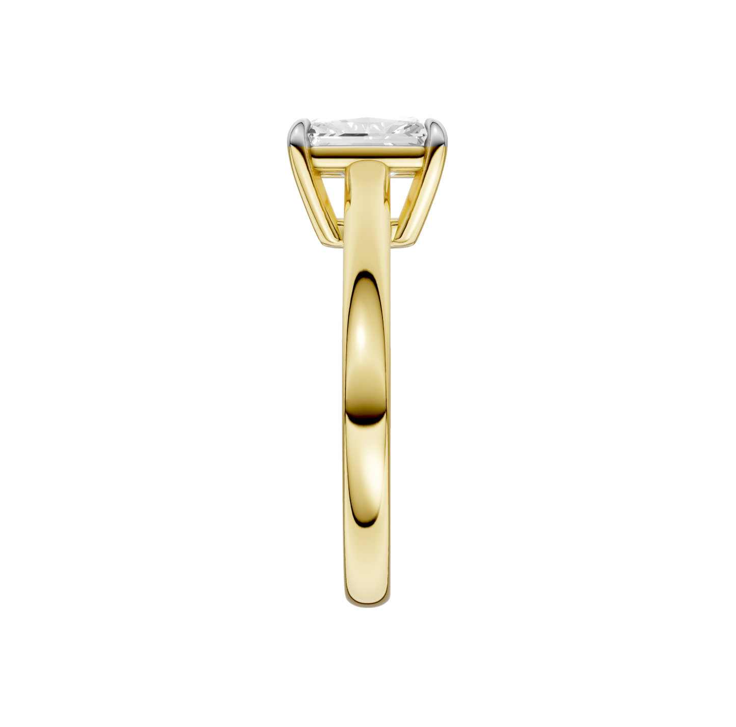 1.50ct Radiant Certified Solitaire Lab Diamond Ring